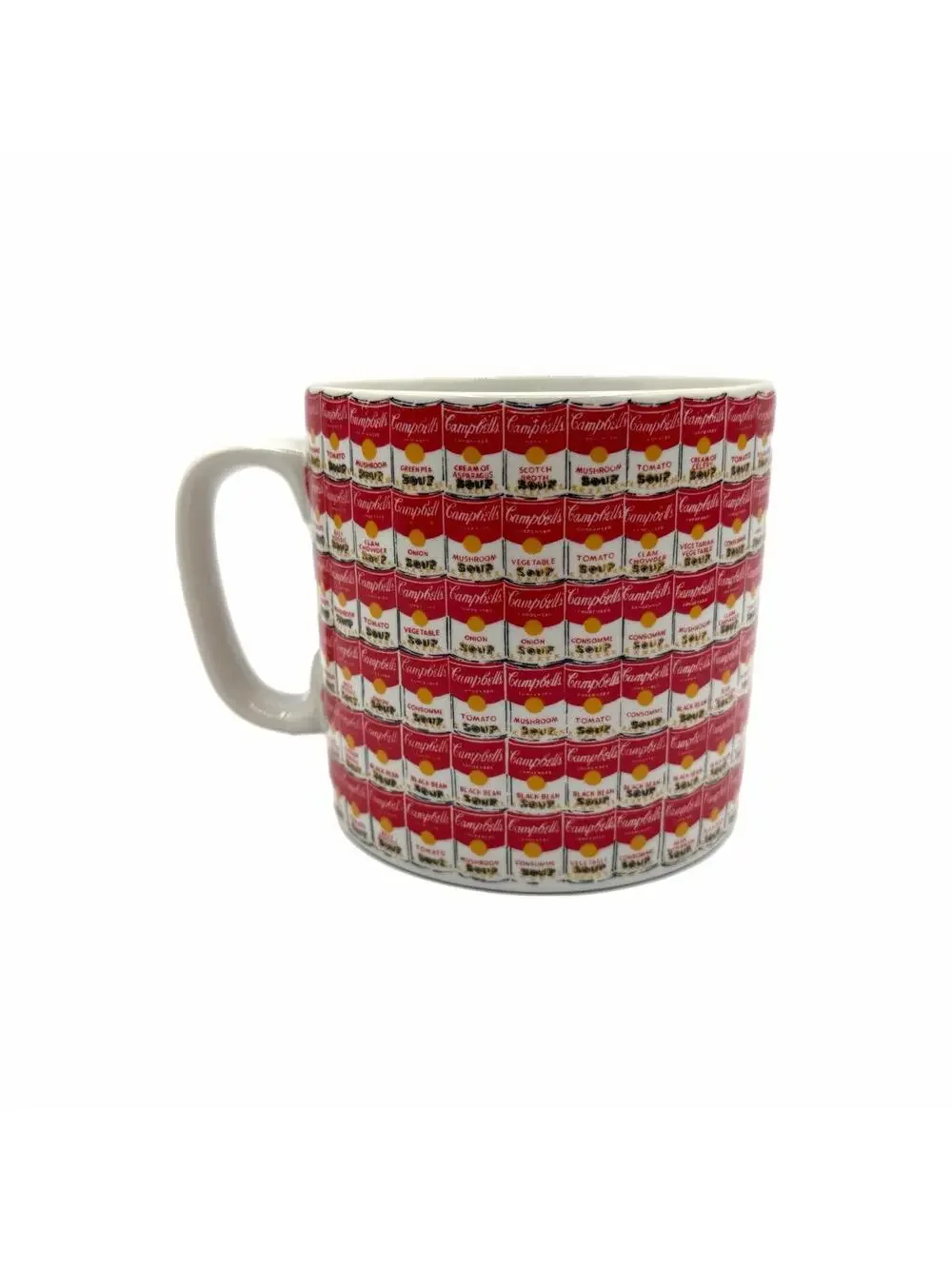 Vintage Block Art Andy Warhol “100 Cans” Soup Can Coffee Mug